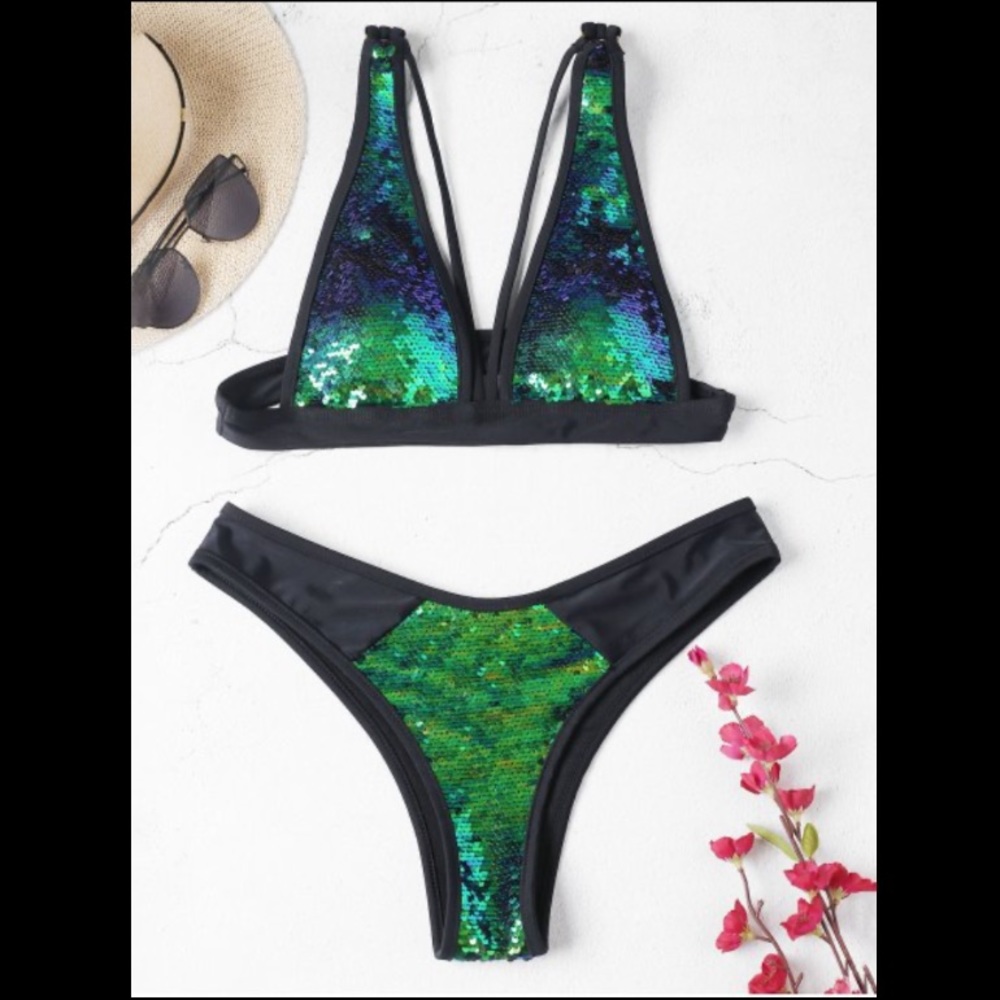 Zaful Sparkle Bikini NWT